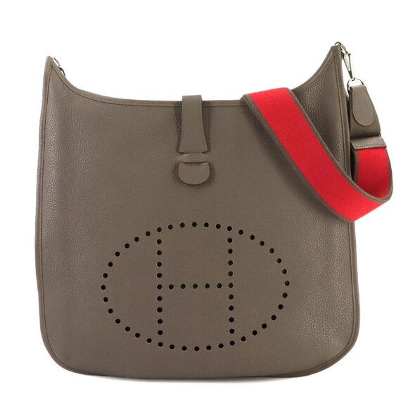 HERMES Everlyne 3 TGM Amazon Shoulder Bag Taurillon Clemence Etain 90240708 - Picture 1 of 10